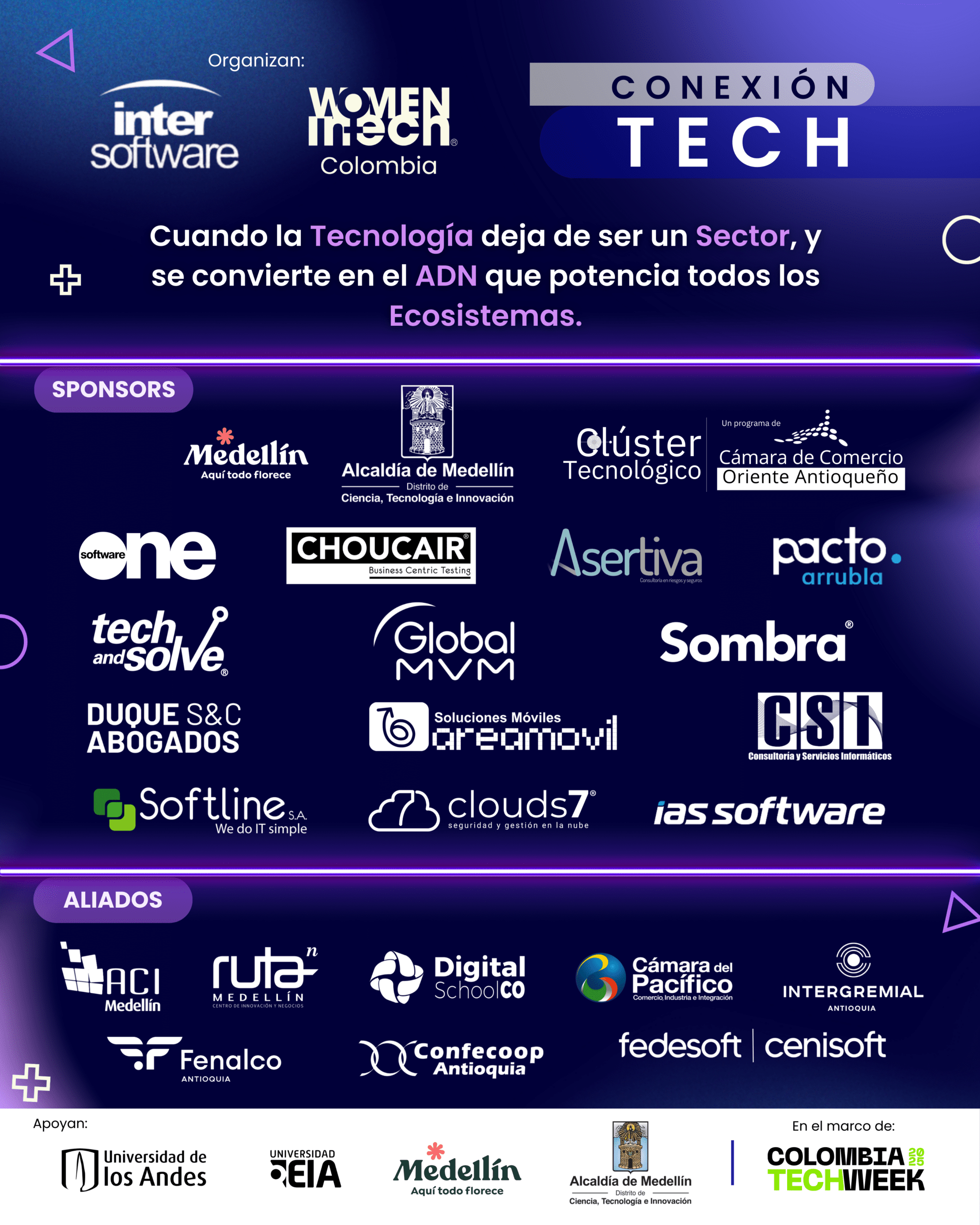 CONEXIÓN TECH 2025: NUESTROS ALIADOS Y PATROCINADORES